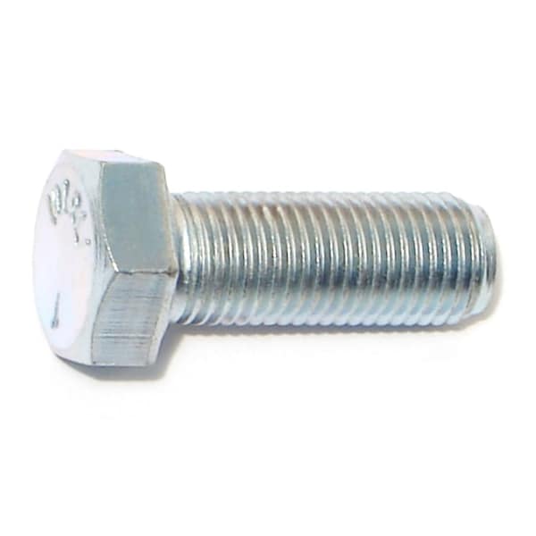 Midwest Fastener Grade 5, 3/8"-24 Hex Head Cap Screw, Zinc Plated Steel, 1 in L, 10 PK 60202 - main